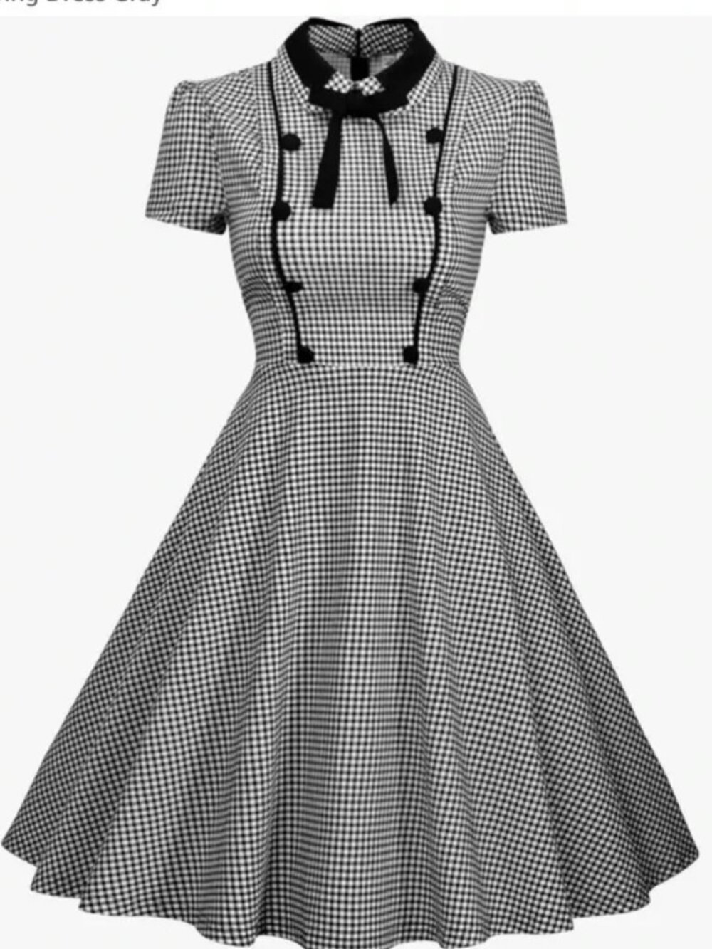 MissMay Black and White A-Line Dress, Size S